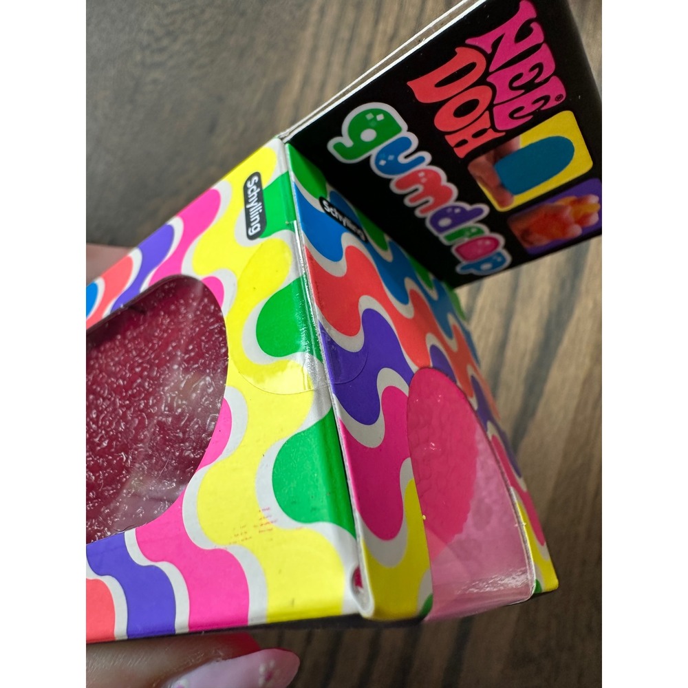 Authentic Schylling Nee Doh Squish Needoh Gum Drop Pink Factory Sealed - Picture 9 of 10